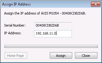enter IP address