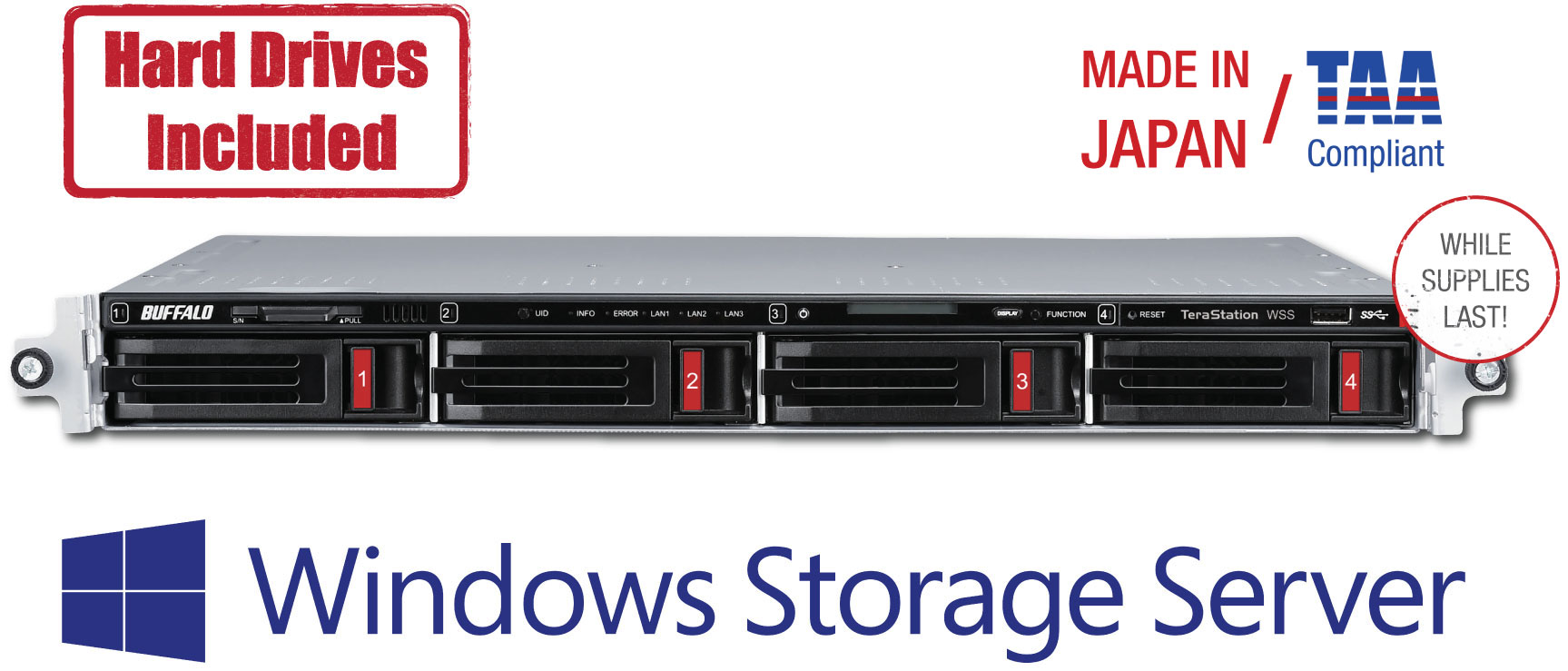 Halvkreds Forbyde Gutter Windows Storage Server 2016 with Network Storage Solution with Hard Drives  Included | Buffalo Americas